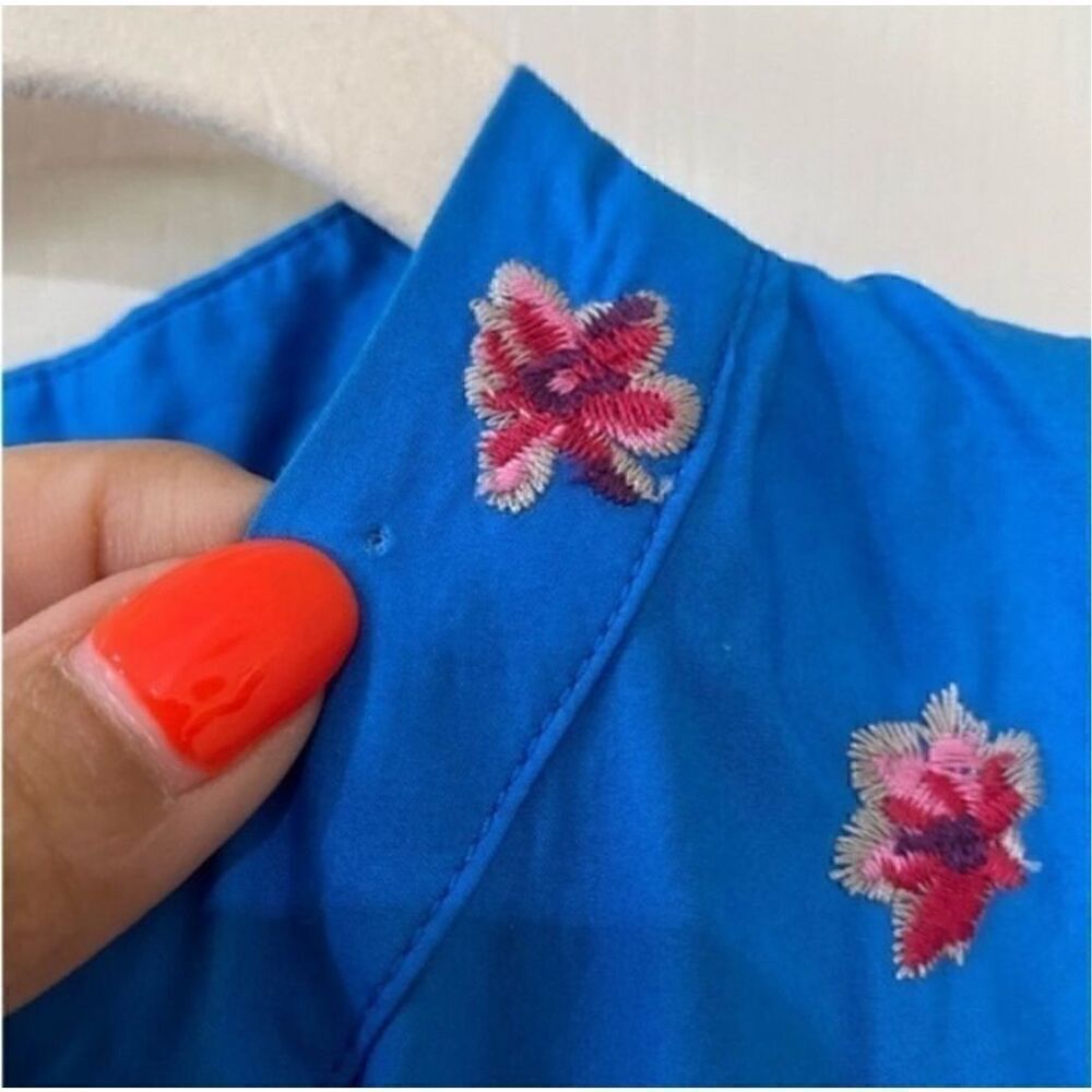 ZARA Embroidered Floral MIDI Dress size XS Blogger Fave - Picture 5 of 9